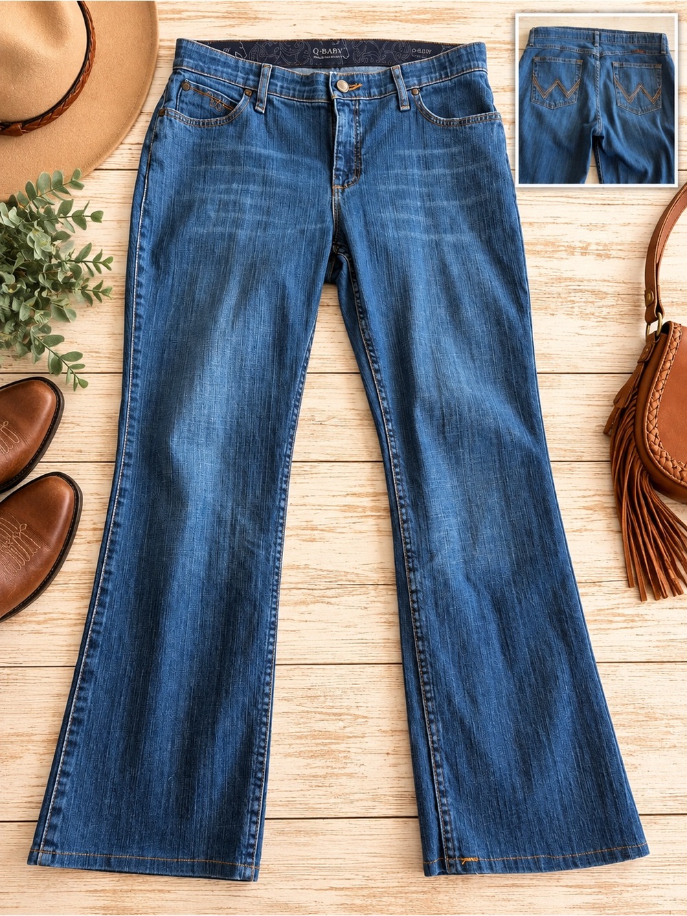 Wrangler Q-Baby Bootcut Jeans | Size 13/14